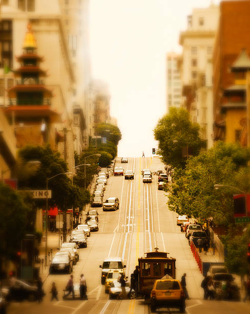 Cable Car, California Street, San Francisco.