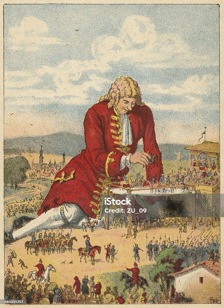 Gullivers Reisen: Gulliver in Lilliput - Lizenzfrei Jonathan Swift Stock-Illustration