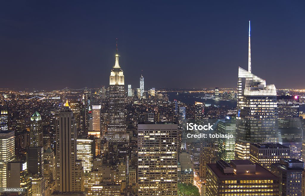 Abend in Manhattan, New York City - Lizenzfrei Abenddämmerung Stock-Foto