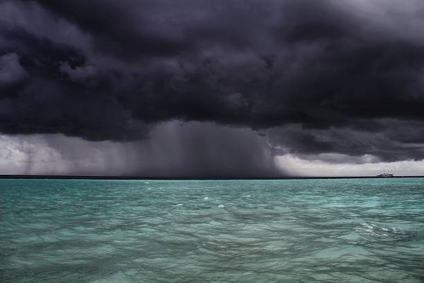 istock Storm approaches boat, Maldives 464071227