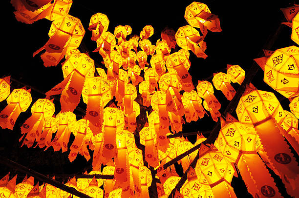 istock Paper lamp, lanterns festival 464085151