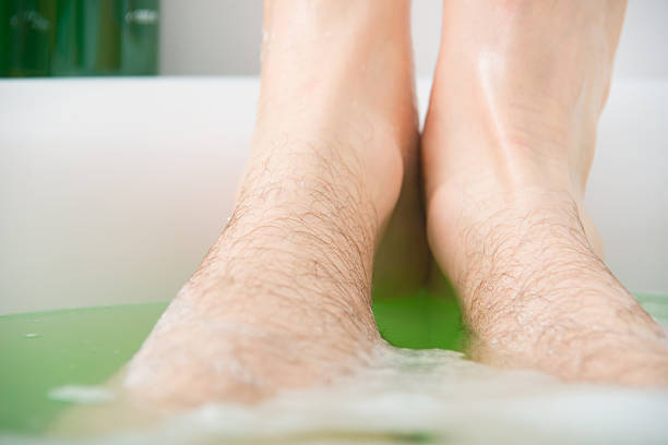 istock green bath water in bathtub with solid foam and legs 464106437