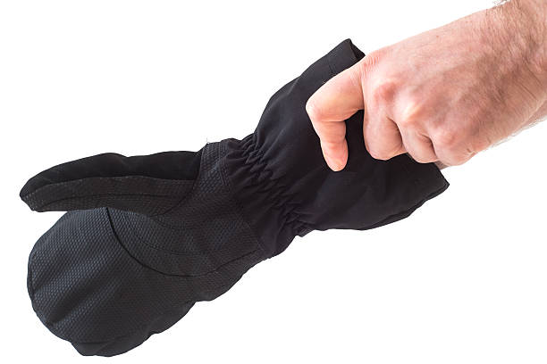 istock dress black mitten studio shot - put on a glove 464106851