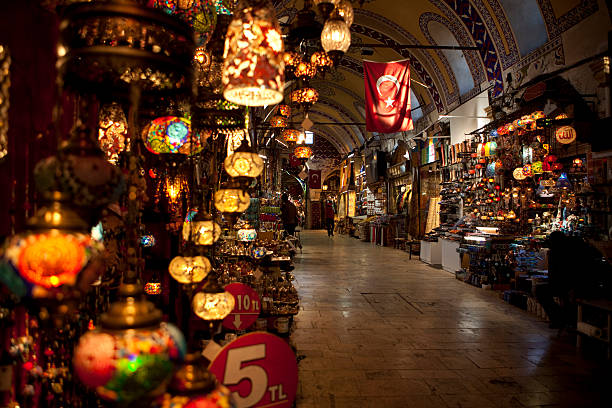 istock Traditional lanterns at the Grand Bazaar in Istanbul Turkey 464112695
