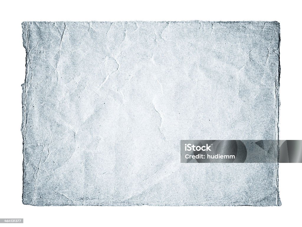 texture di carta Grunge isolato - Foto stock royalty-free di Blu