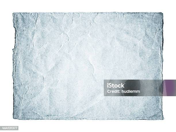 Textura De Papel Grunge Isolado - Fotografias de stock e mais imagens de Azul - Azul, Danificado, Desvanecido - Efeito de imagem