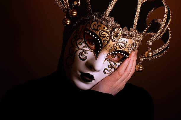 istock portrait with Venice mask 464150007