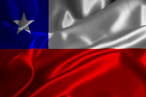 Chile flag stock photo