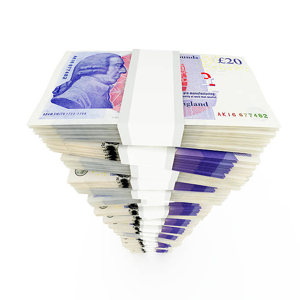 фунт стерлингов труба - heap currency british pounds stack стоковые фото и изображения