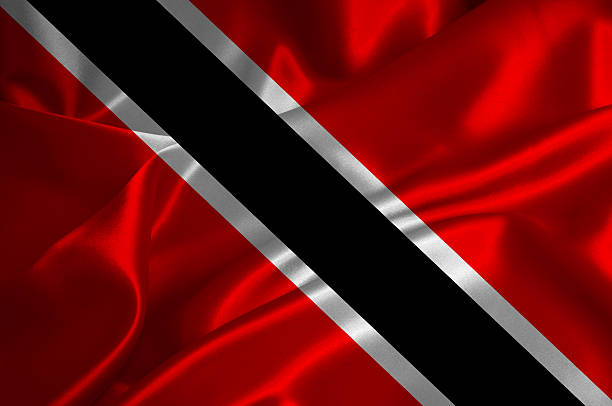 Trinidad and Tobago flag stock photo