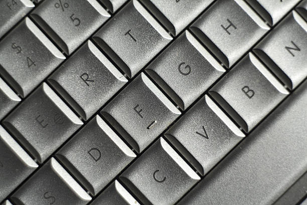 コンピューターのキーボードのクローズアップ - computer key close up computer qwerty ストックフォトと画像