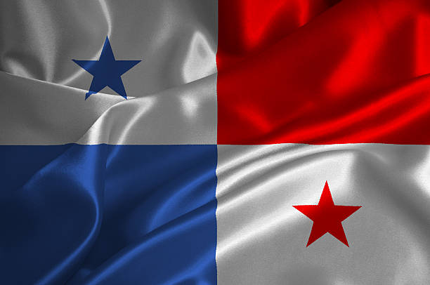 Panama flag stock photo