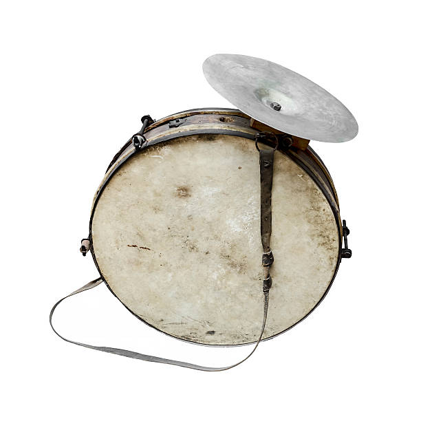 istock The old, worldly-wise, dusty bass drum 464193545
