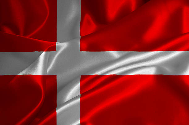 Danmark flag stock photo