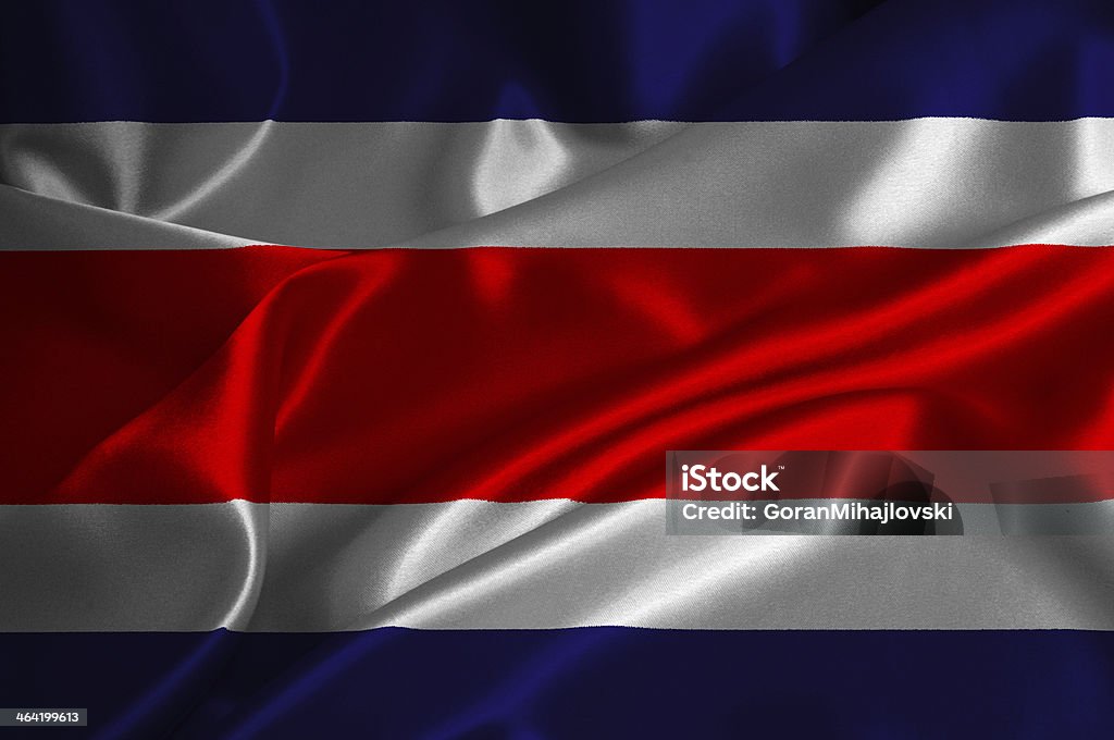 Bandeira da Costa Rica - Foto de stock de Bandeira royalty-free