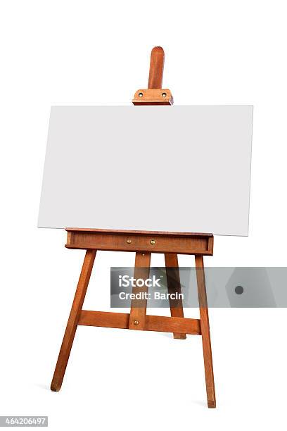 Wooden Easel Stock Photo - Download Image Now - Easel, Artist's Canvas, Cut  Out - iStock