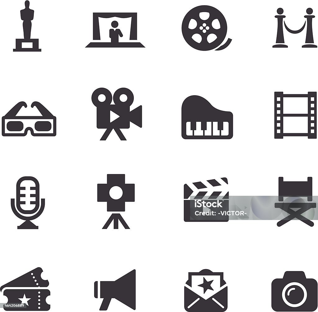 Film Industry Icons - Acme Series View All: Icon Symbol stock vector