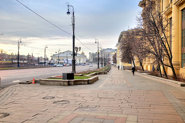 istock Street is in city Moscow 464218421
