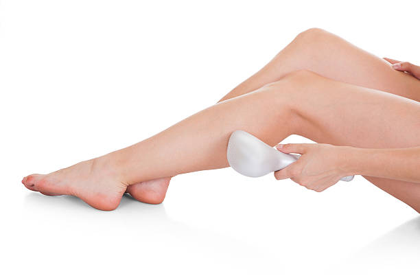istock Woman Doing Leg Laser Treatment 464219283