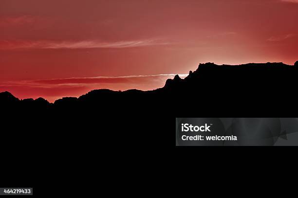 Landscape Silhouette Stock Photo - Download Image Now - Arranging, Dusk, Geology