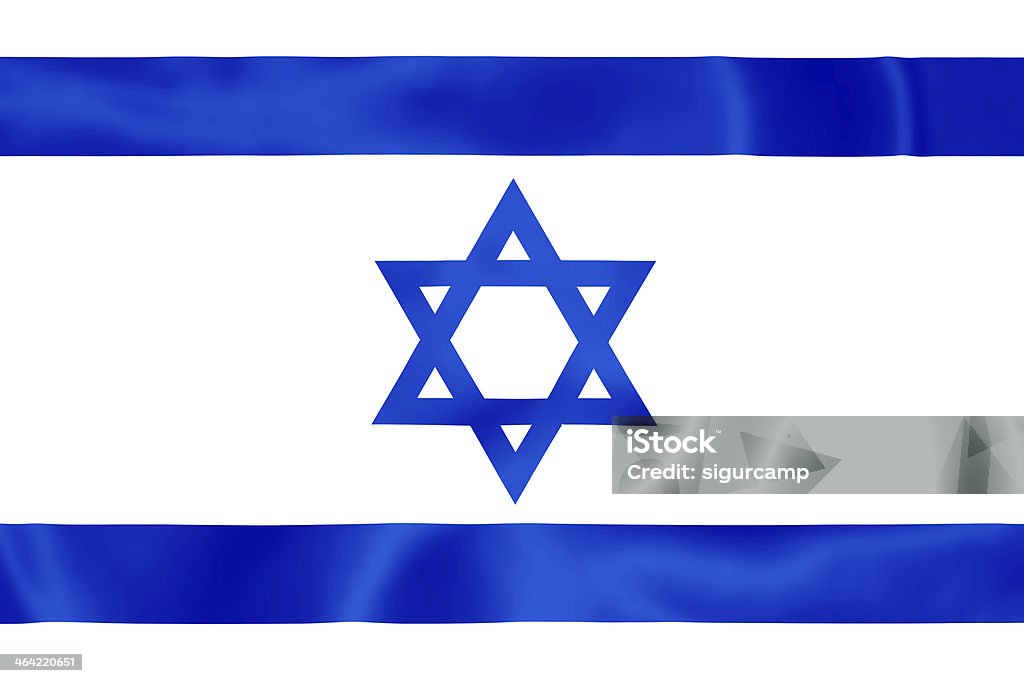 Israel Flag. Israel Flag flowing in the wind. illustration. Accuracy Stock Photo