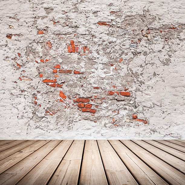 istock Empty abstract grunge interior with wooden floor 464224871