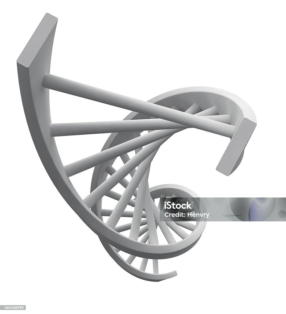 white DNA-Modell - Lizenzfrei Abstrakt Stock-Foto