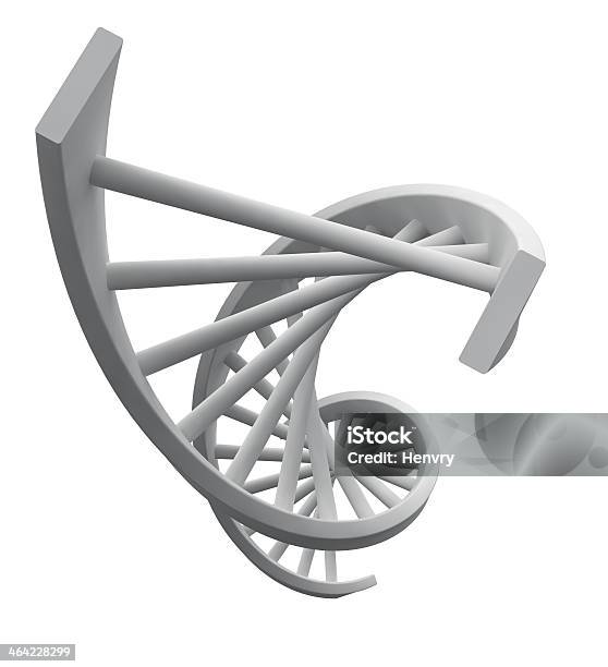 White Dnamodell Stockfoto und mehr Bilder von Abstrakt - Abstrakt, Biologie, Biotechnologie