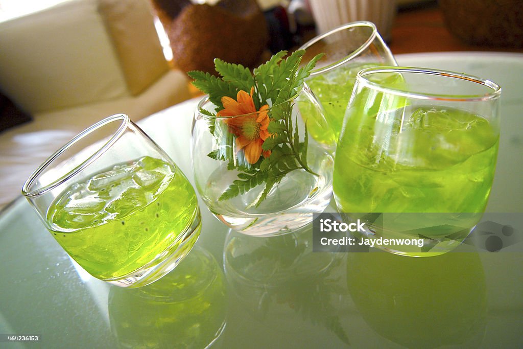 Tre bicchieri di Drink tailandese - Foto stock royalty-free di Arancione