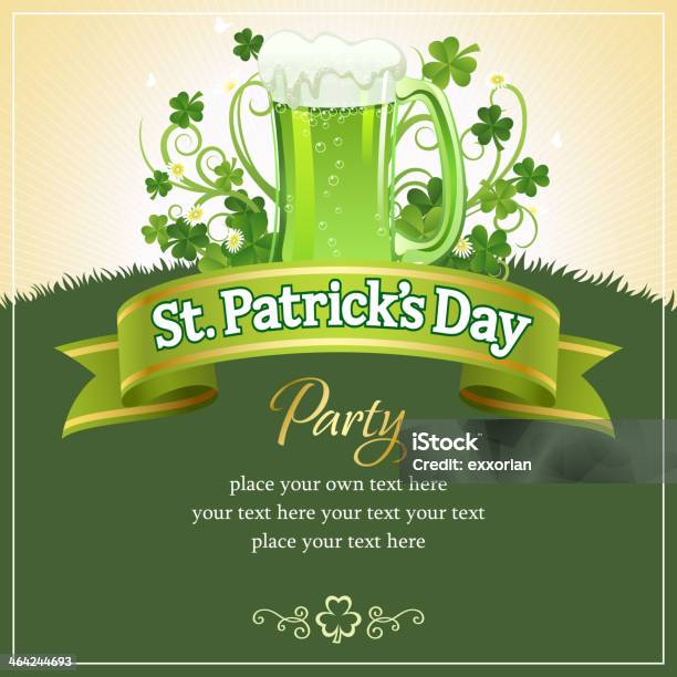 St Patricks Day Party Stock Illustration - Download Image Now - Alcohol - Drink, Beer - Alcohol, Beer Glass