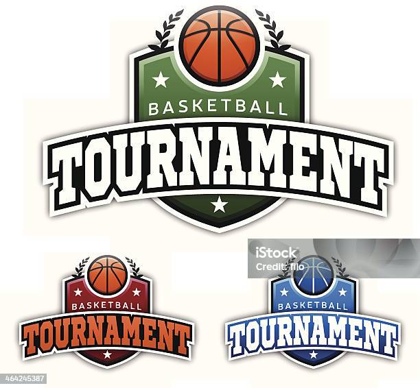 Torneo Di Basket Badge - Immagini vettoriali stock e altre immagini di Diagramma ad albero sportivo - Diagramma ad albero sportivo, Basket, Palla da pallacanestro