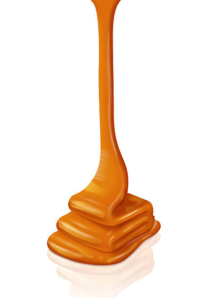 istock Golden Organic Honey against a white background -Clipping path 464245481
