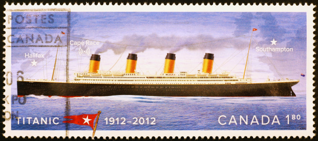 Canadian stamp commemorating centenary od Titanic sinking