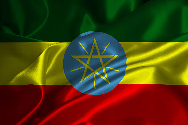 Ethiopia flag stock photo