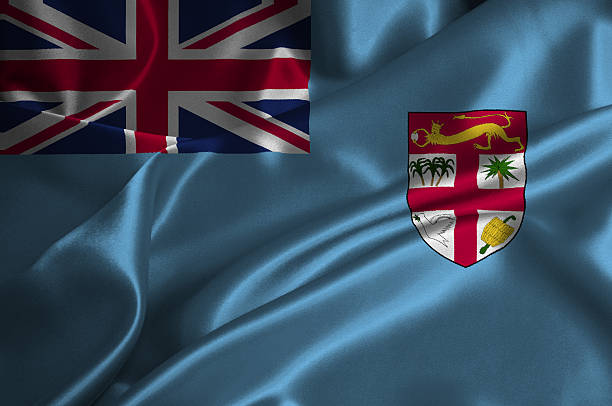 Fiji flag stock photo