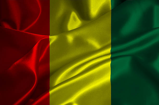 Guinea flag stock photo