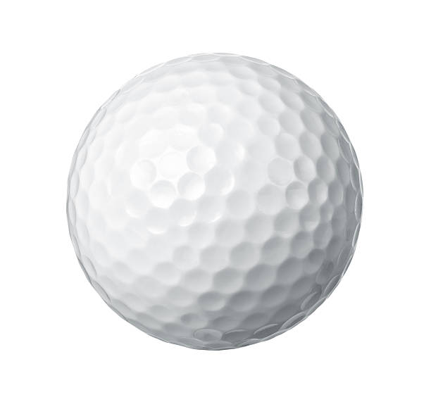 golf ball - front or back yard landscaped patio house stock-fotos und bilder