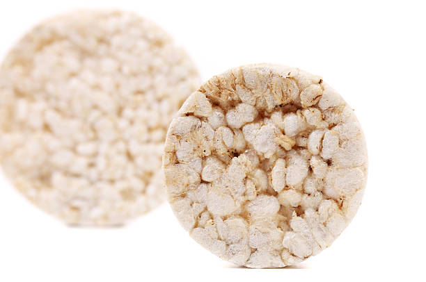 istock Close up of puffed rice snack. 464268569