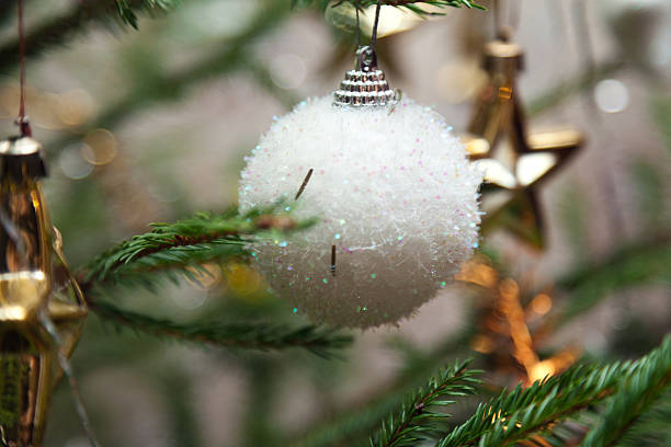 istock White Ball Christmas Ornament 464268919