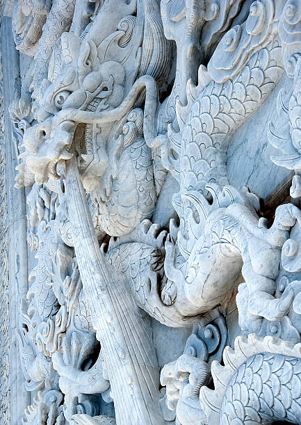 istock chinese dragon carved on marble 464269655