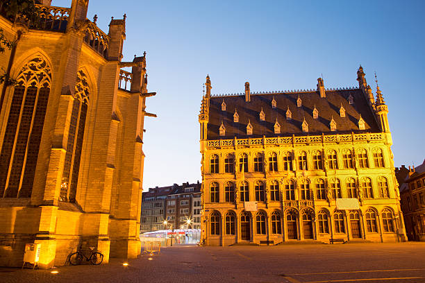 istock Leuven - Gothic town hall and st. Peters cathedral 464269669