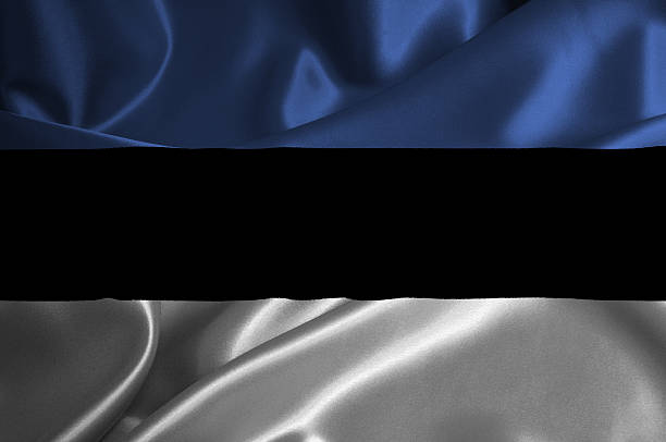 Estonia flag stock photo