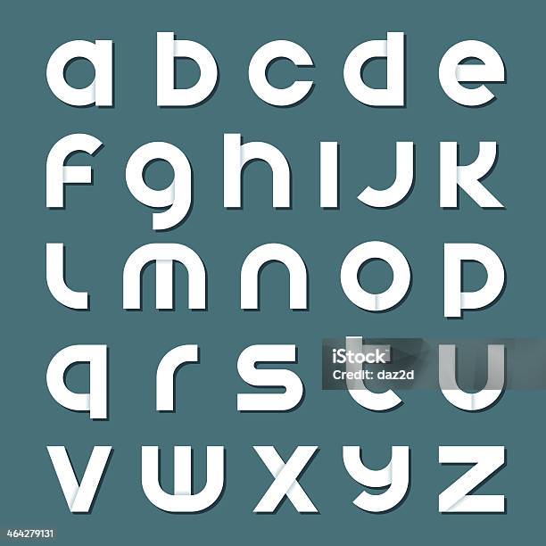 Ribbon Font Stock Illustration - Download Image Now - Alphabet, Lower Case, Typescript