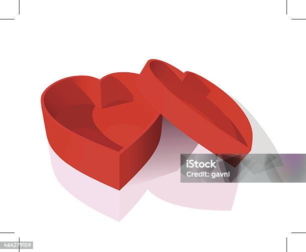 Red Heart Box Stock Illustration - Download Image Now - Box - Container, Clip Art, Cut Out