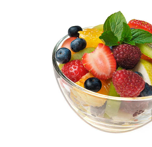 istock Sweet tasty fruit salad 464295269