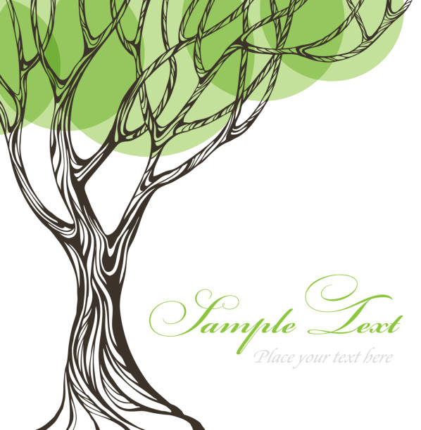 Paper tree. Vector illustration vector art illustration