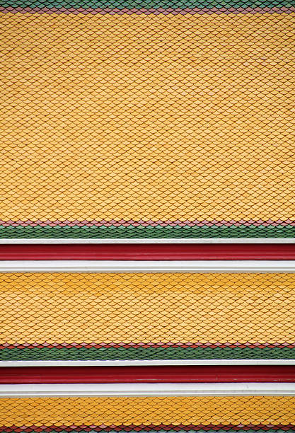 istock Colorful roof at thai temple 464297495