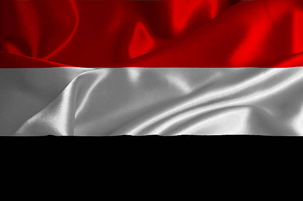 Yemen flag stock photo