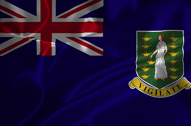 Virgin Islands UK flag stock photo