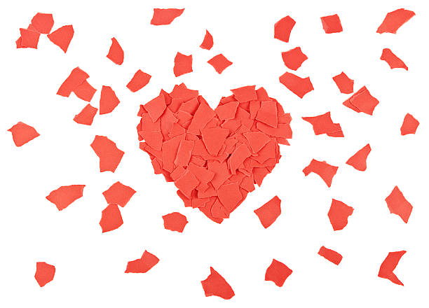istock Heart of paper scraps 464302841